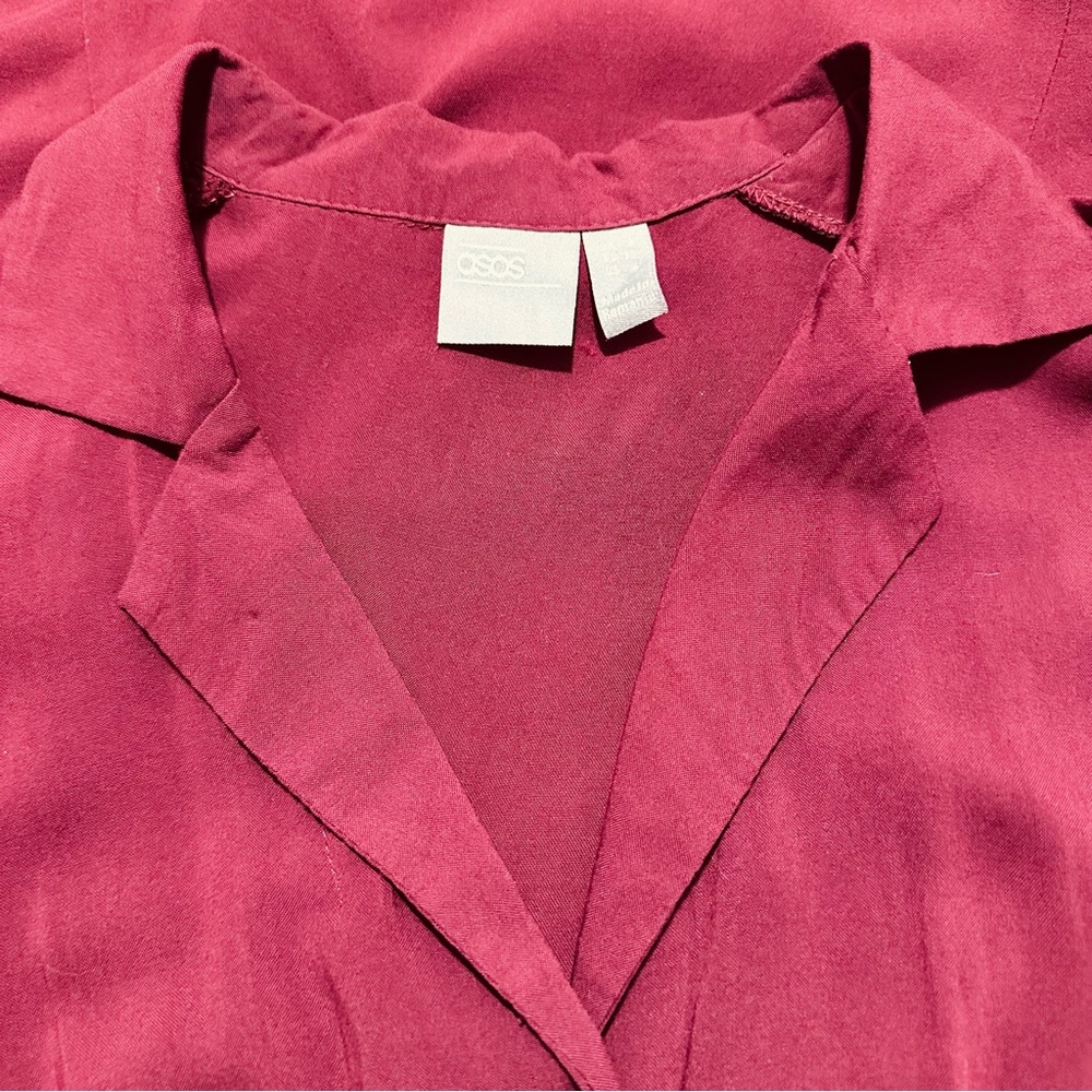 ASOS | Dress | ASOS Button-up Dress | Blood Red - Picture 5 of 12